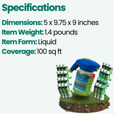 Liquid Lawn Seed Sprayer — Spray-On Lawn Repair System