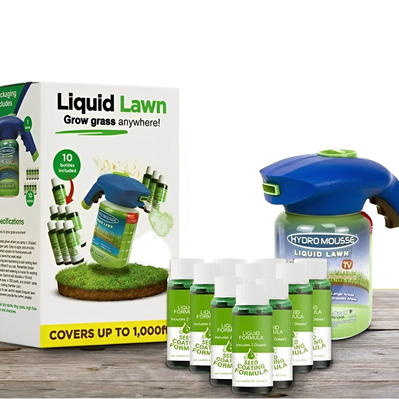 Liquid Lawn Seed Sprayer — Spray-On Lawn Repair System