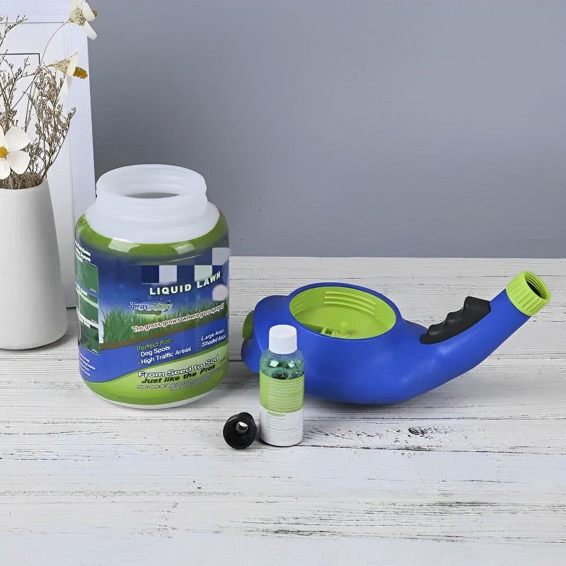 Liquid Lawn Seed Sprayer — Spray-On Lawn Repair System