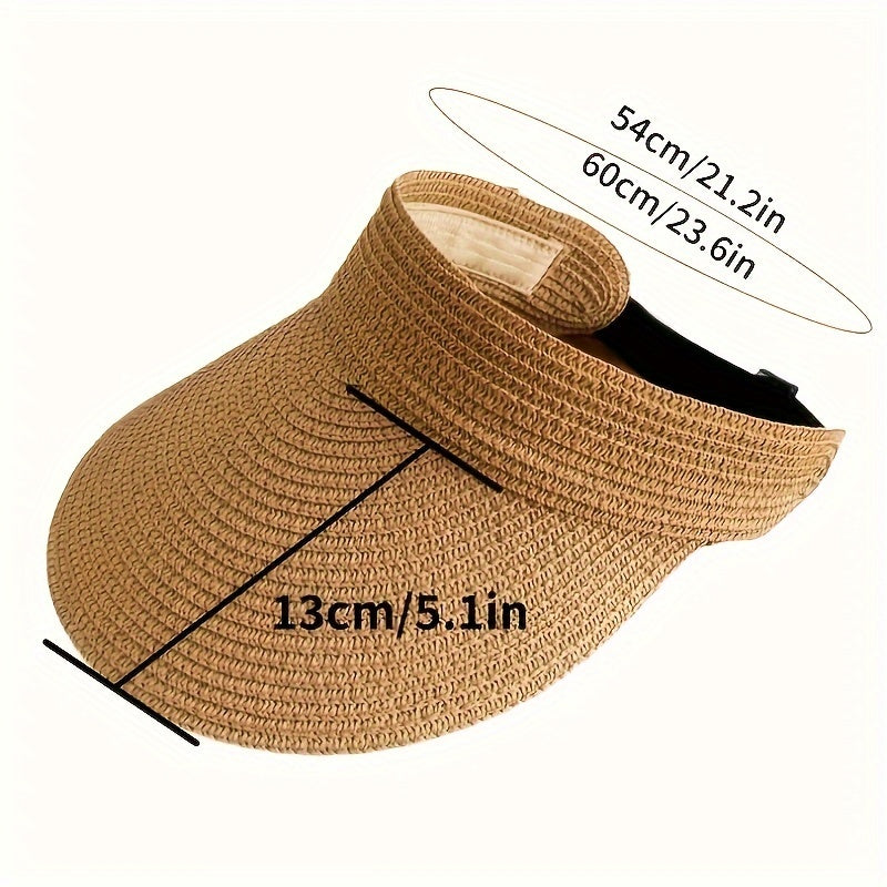 Vizieră pliabilă pentru femei — protecție respirabilă UV, bor larg