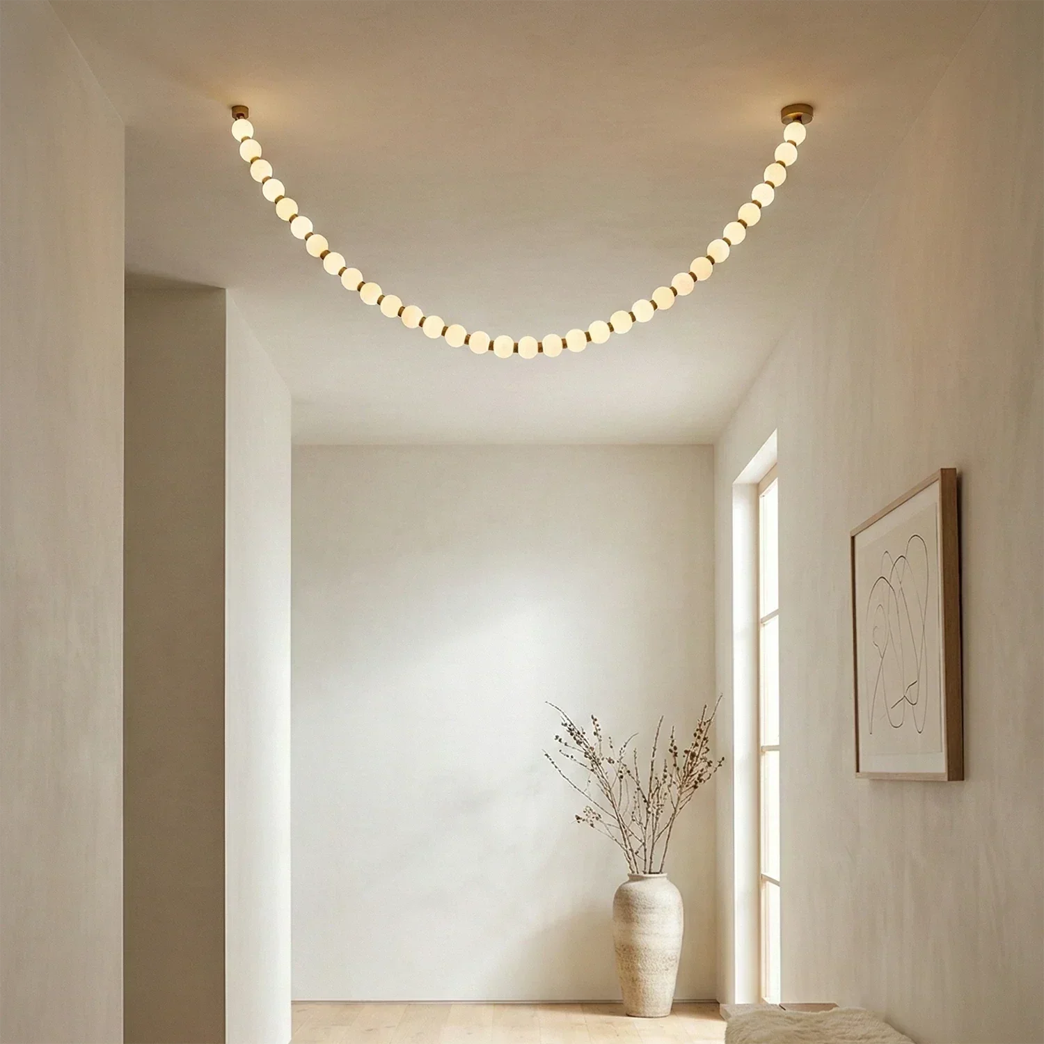 Dazzling Pearl Necklace Chandelier | wildoxy