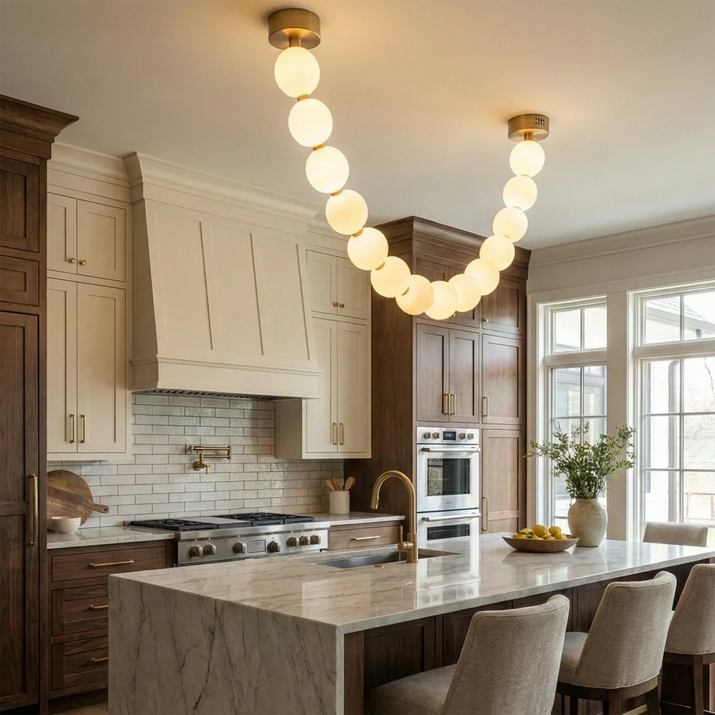 Dazzling Pearl Necklace Chandelier | wildoxy