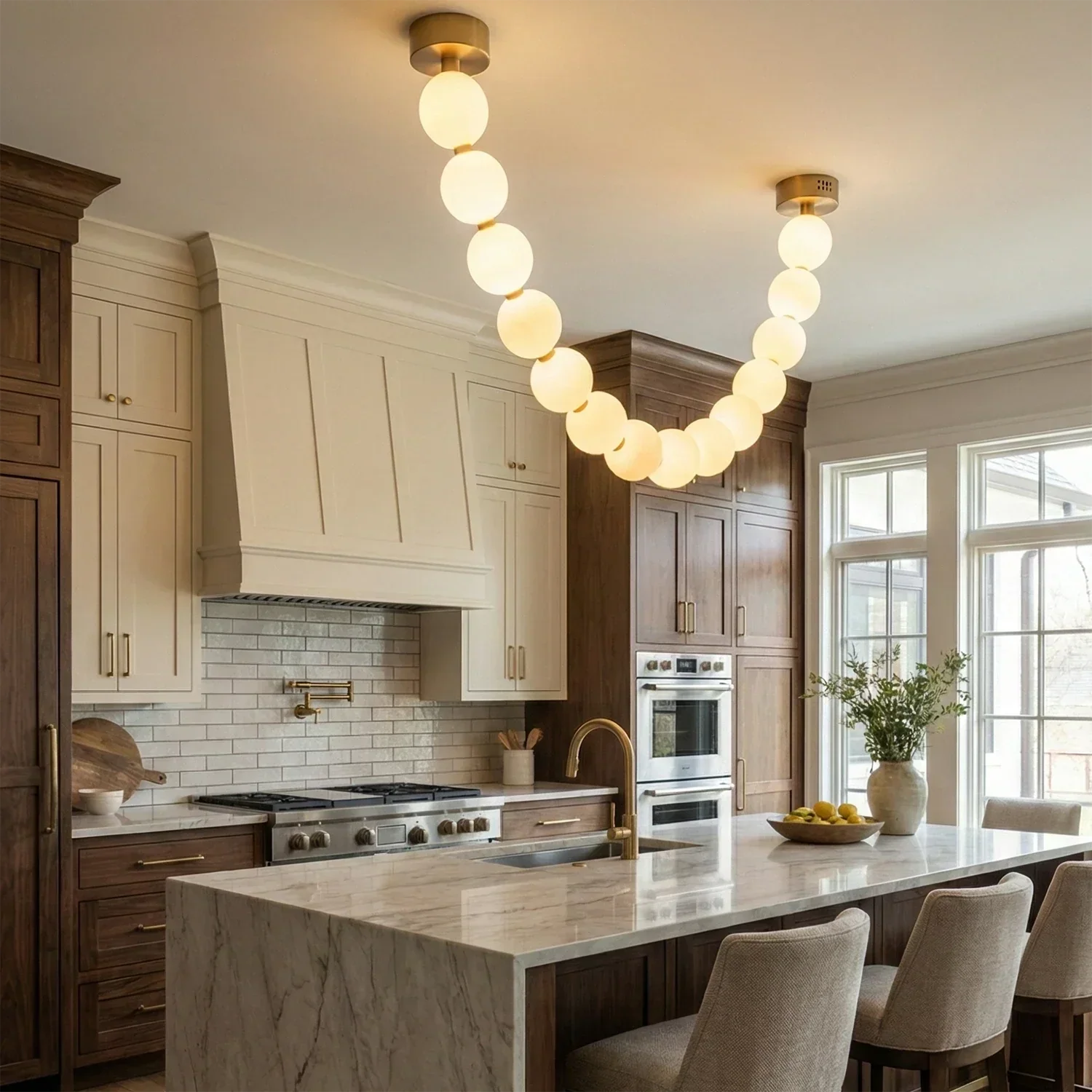Dazzling Pearl Necklace Chandelier | wildoxy