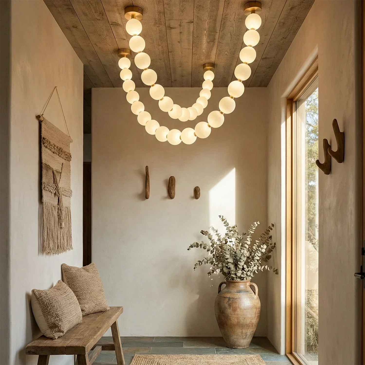 Dazzling Pearl Necklace Chandelier | wildoxy