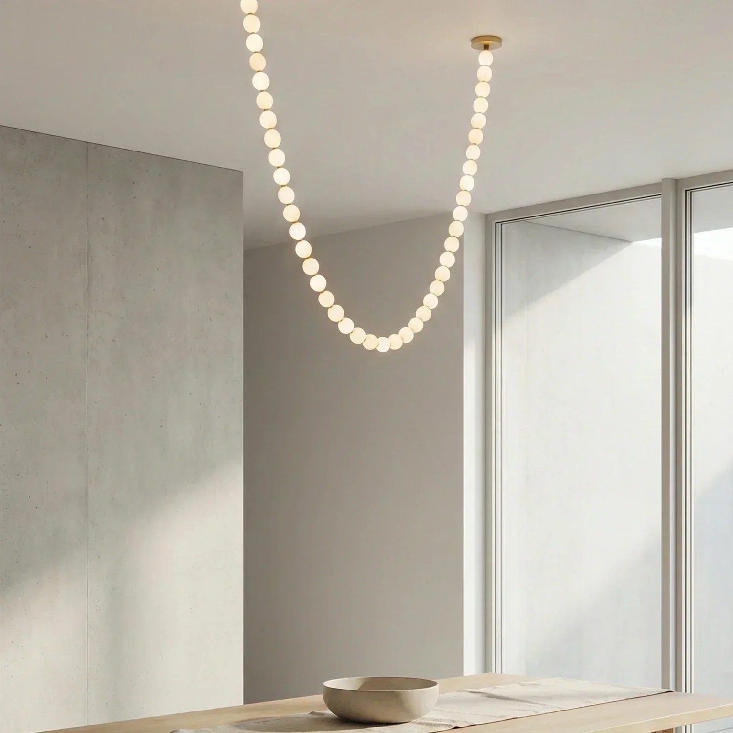 Dazzling Pearl Necklace Chandelier | wildoxy