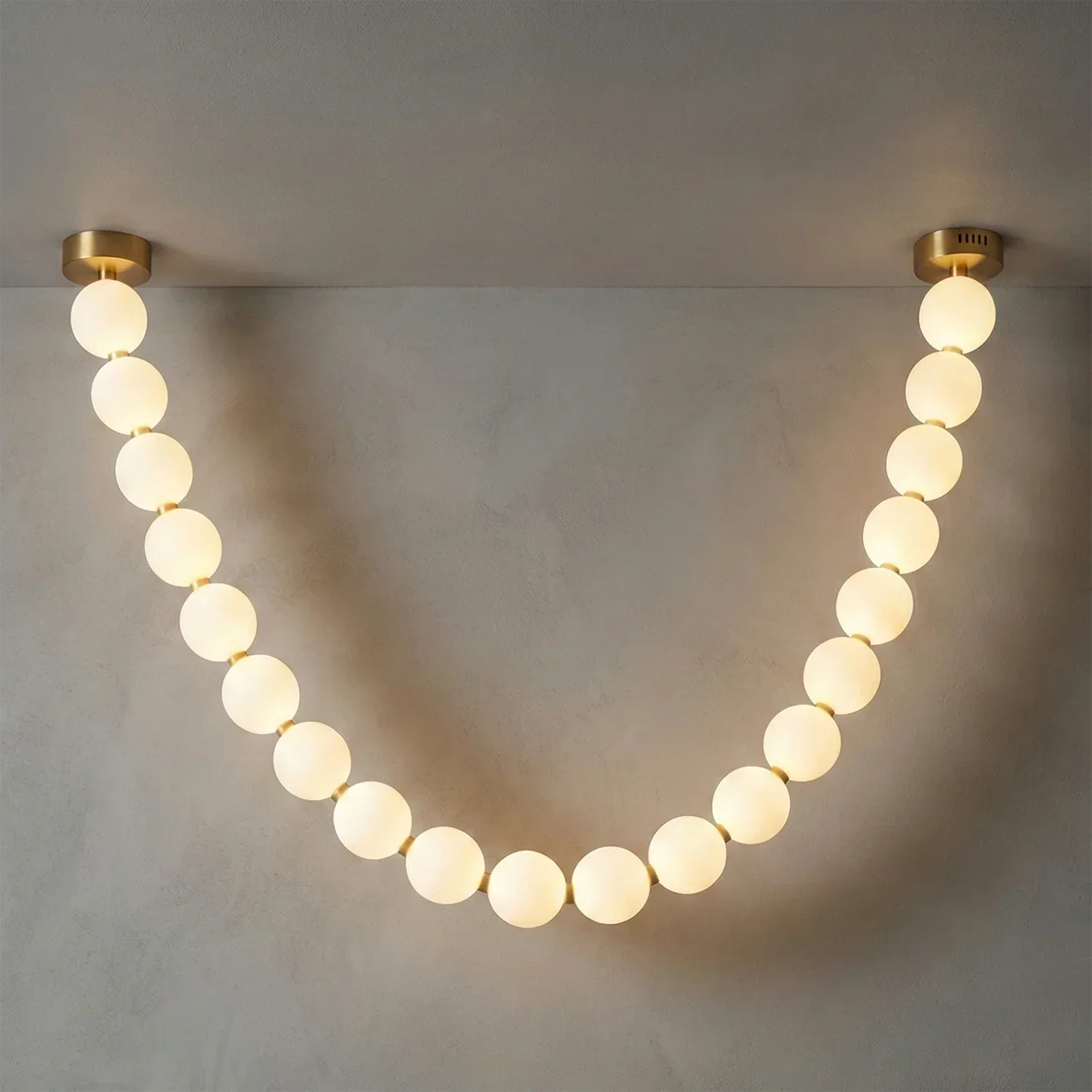 Dazzling Pearl Necklace Chandelier | wildoxy