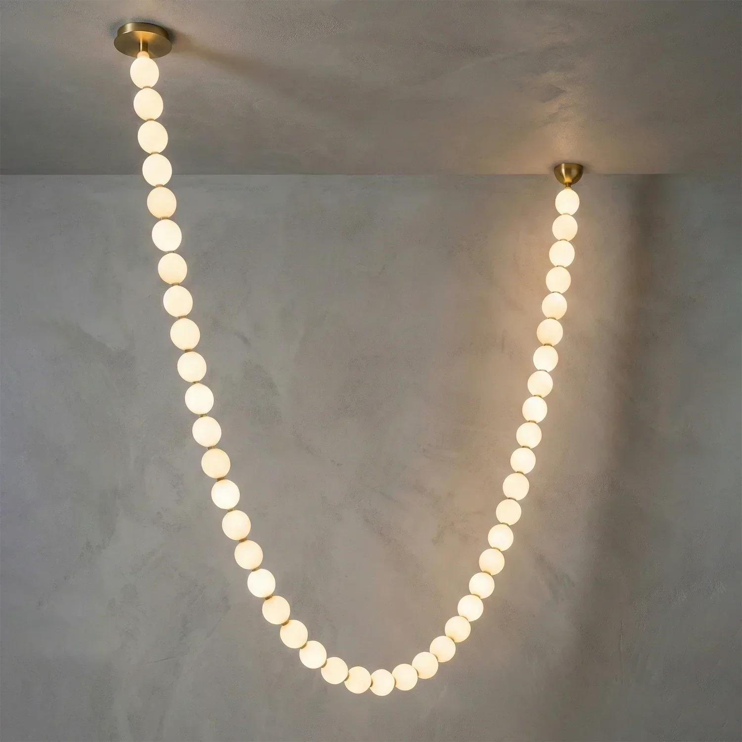 Dazzling Pearl Necklace Chandelier | wildoxy