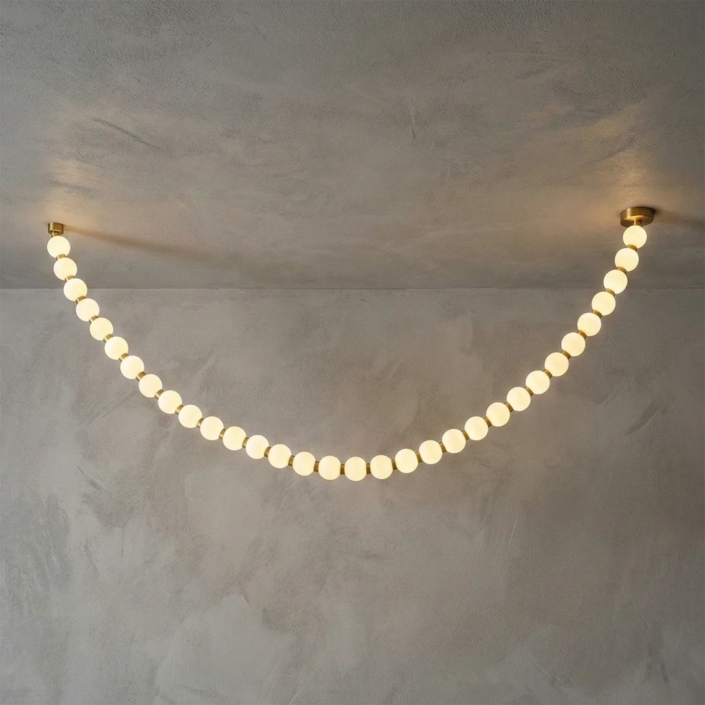 Dazzling Pearl Necklace Chandelier | wildoxy