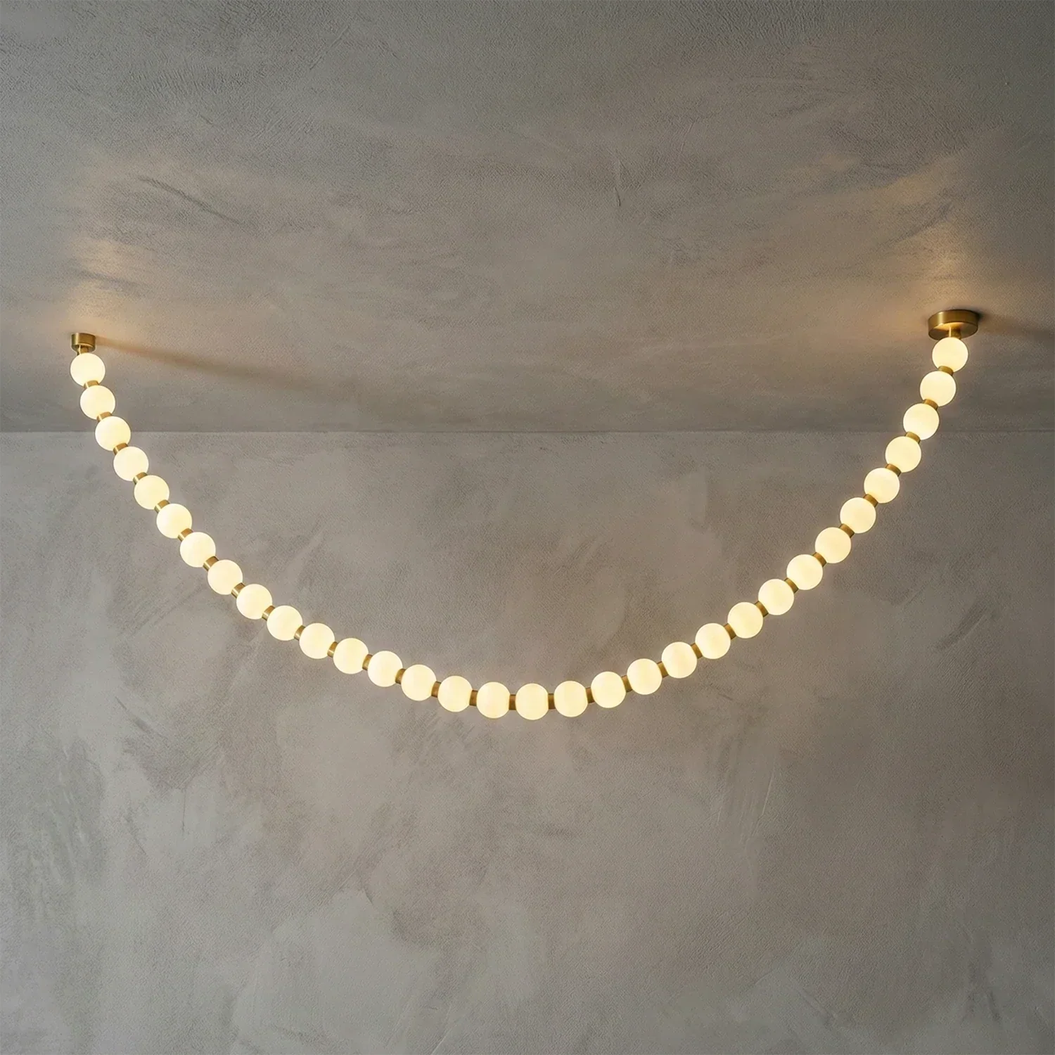 Dazzling Pearl Necklace Chandelier | wildoxy