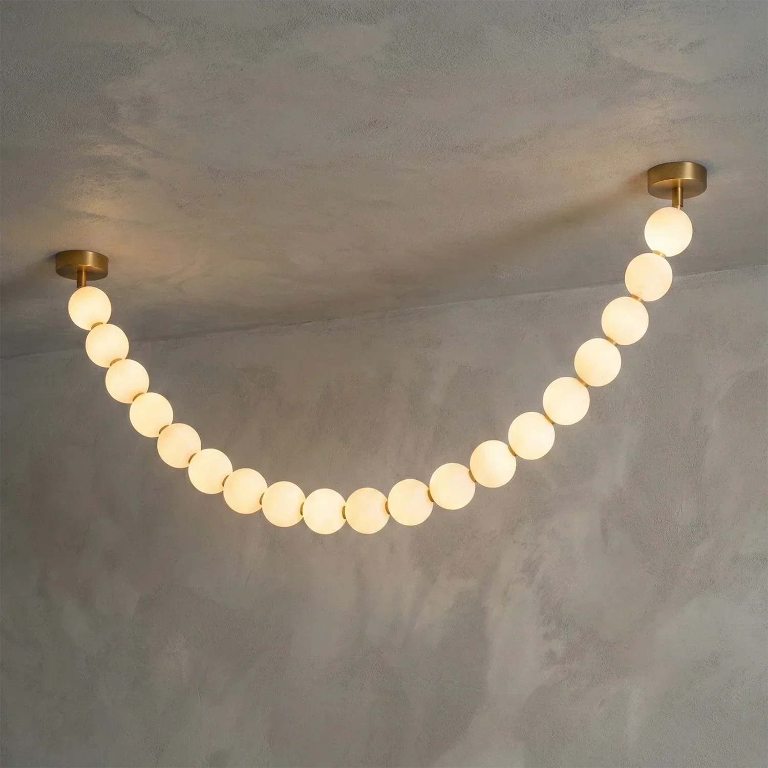 Dazzling Pearl Necklace Chandelier | wildoxy