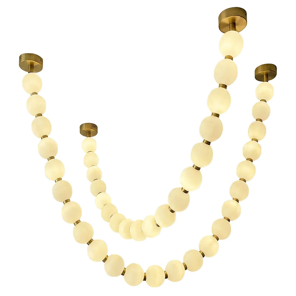 Dazzling Pearl Necklace Chandelier | wildoxy