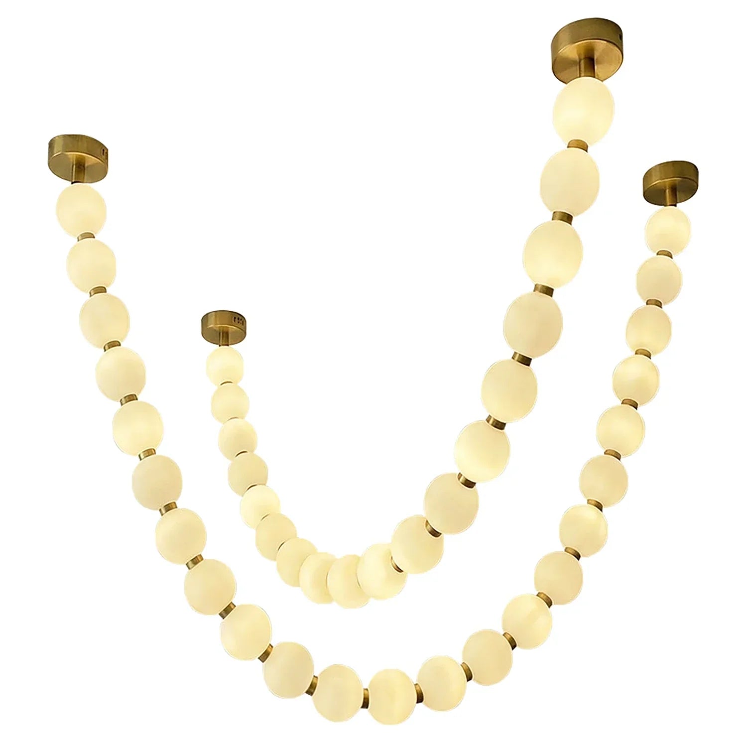 Dazzling Pearl Necklace Chandelier | wildoxy