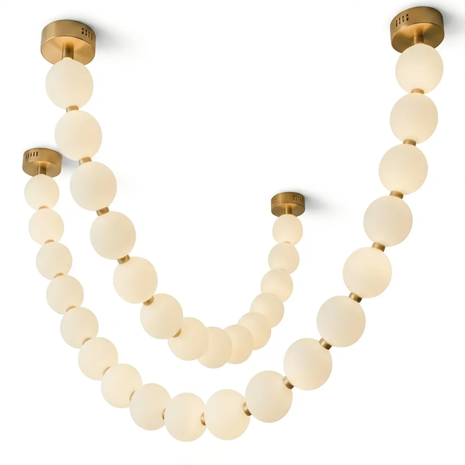 Dazzling Pearl Necklace Chandelier | wildoxy