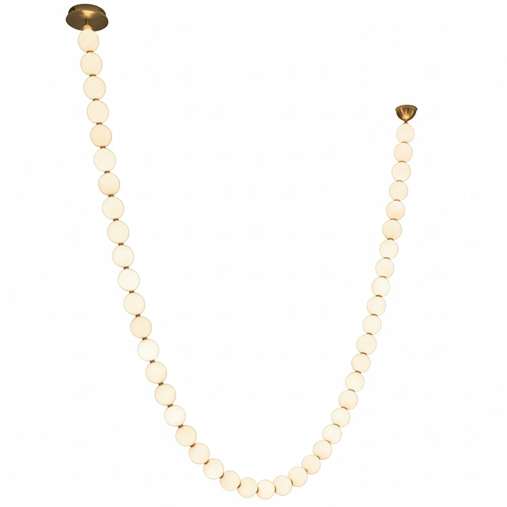 Dazzling Pearl Necklace Chandelier | wildoxy