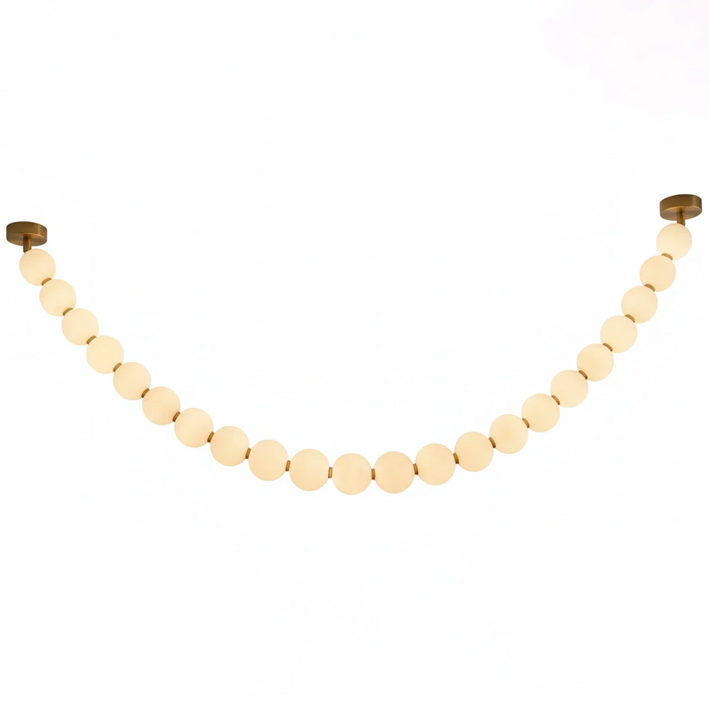 Dazzling Pearl Necklace Chandelier | wildoxy