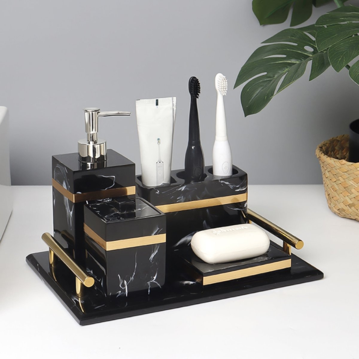 DECORVA marmeren displaytray voor de kaptafel