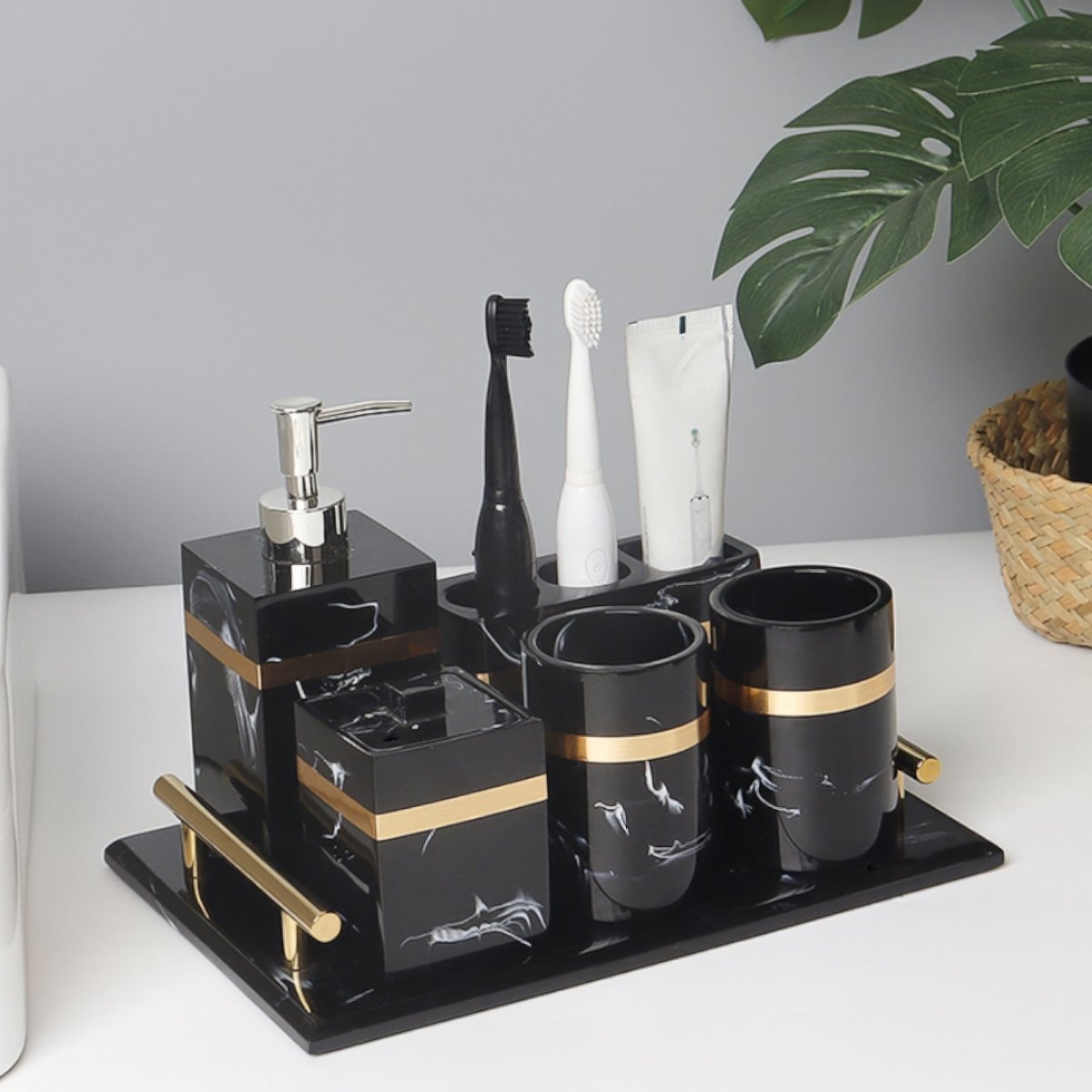 DECORVA marmeren displaytray voor de kaptafel