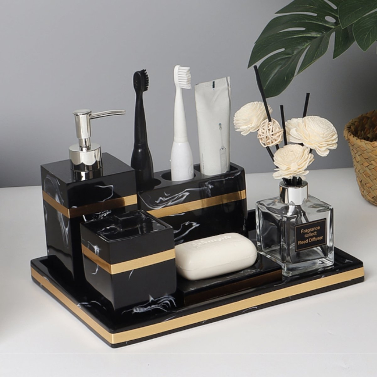 DECORVA marmeren displaytray voor de kaptafel