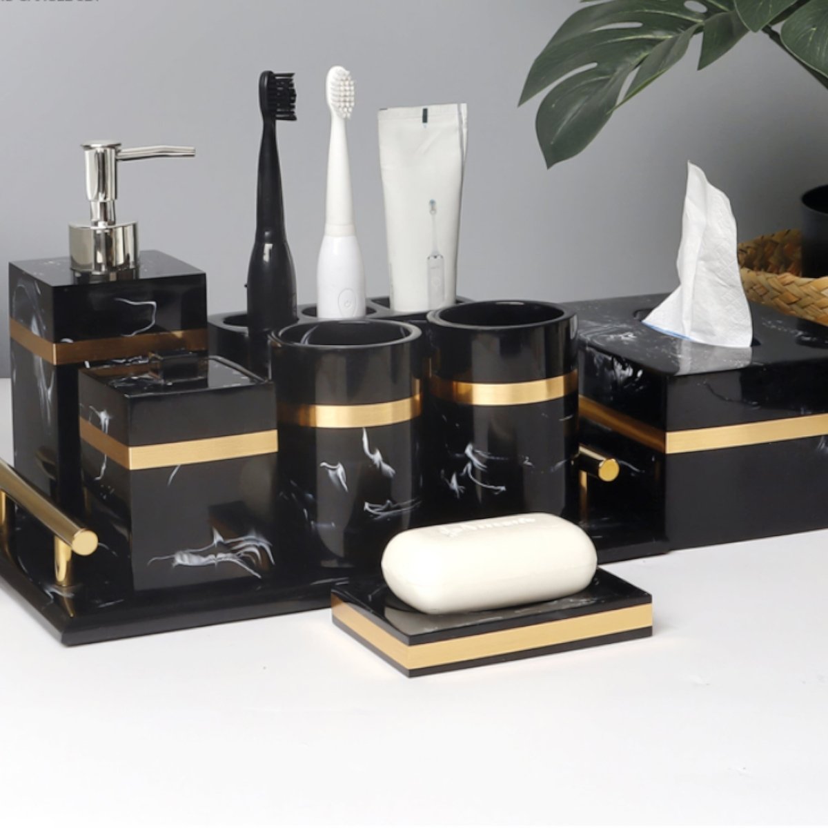 DECORVA marmeren displaytray voor de kaptafel