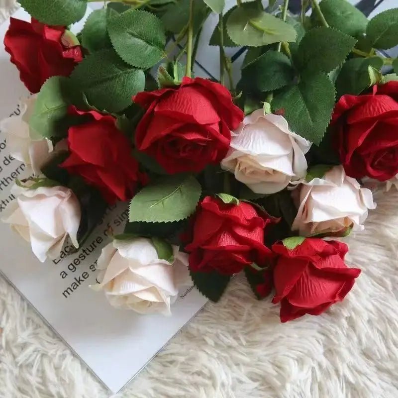 Rosas de veludo DECOVEL — Flores artificiais macias ao toque e realistas