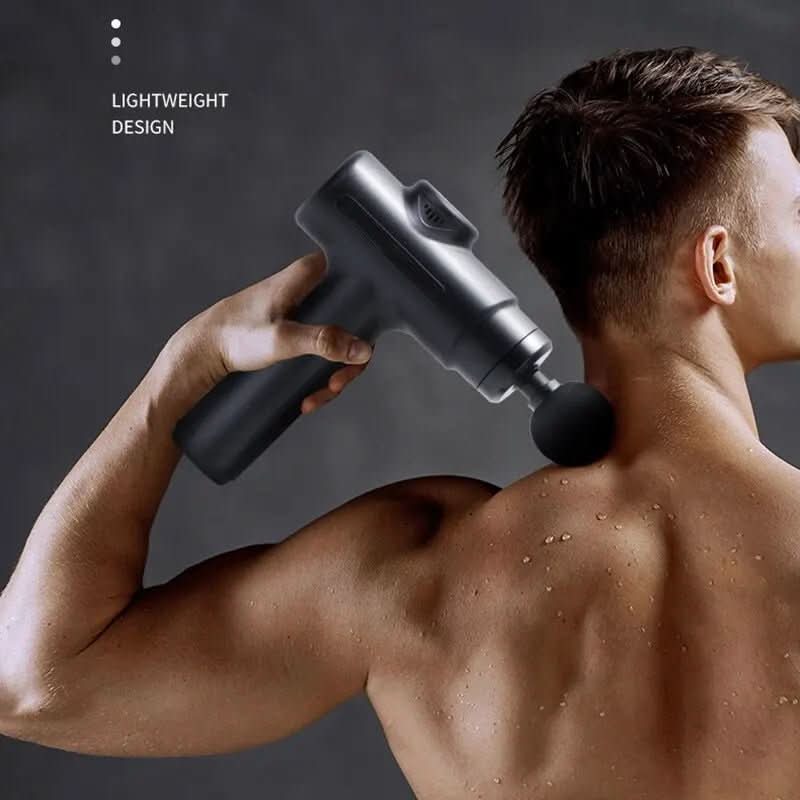 DeepFlex percussief massageapparaat met 8 standen — set met verwisselbare opzetstukken