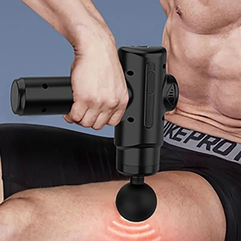 DeepFlex percussief massageapparaat met 8 standen — set met verwisselbare opzetstukken