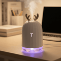 DEERSOFT Kompakter Hirsch-Luftbefeuchter — Automatische Abschaltung, farbenfrohe LED-Beleuchtung