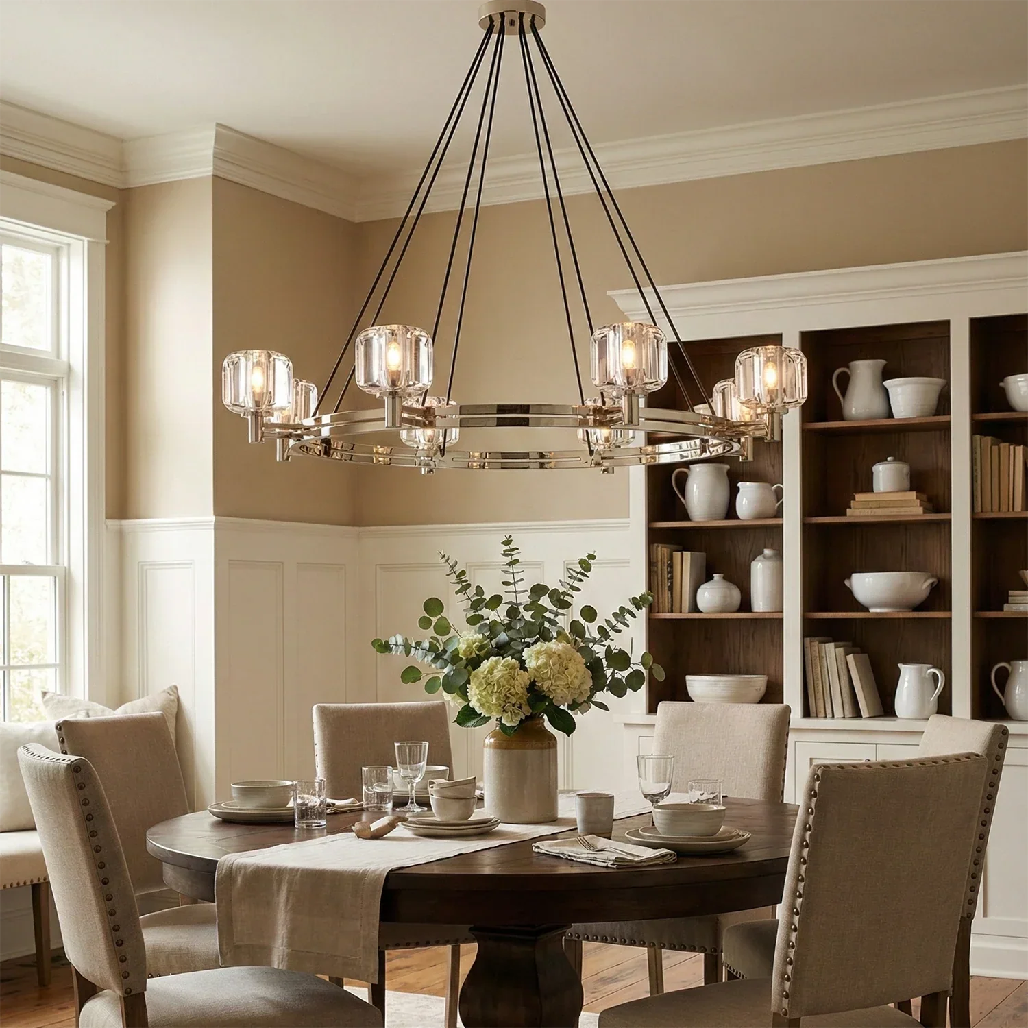 Demare Halo Crystal Ring Chandelier | wildoxy