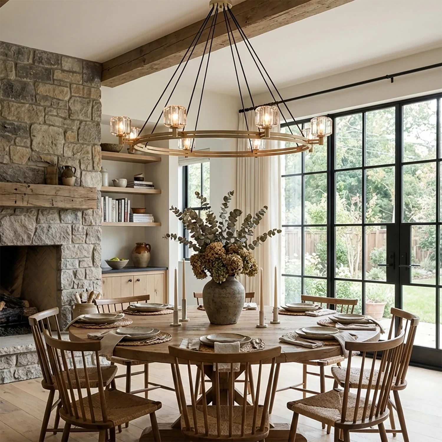 Demare Halo Crystal Ring Chandelier | wildoxy