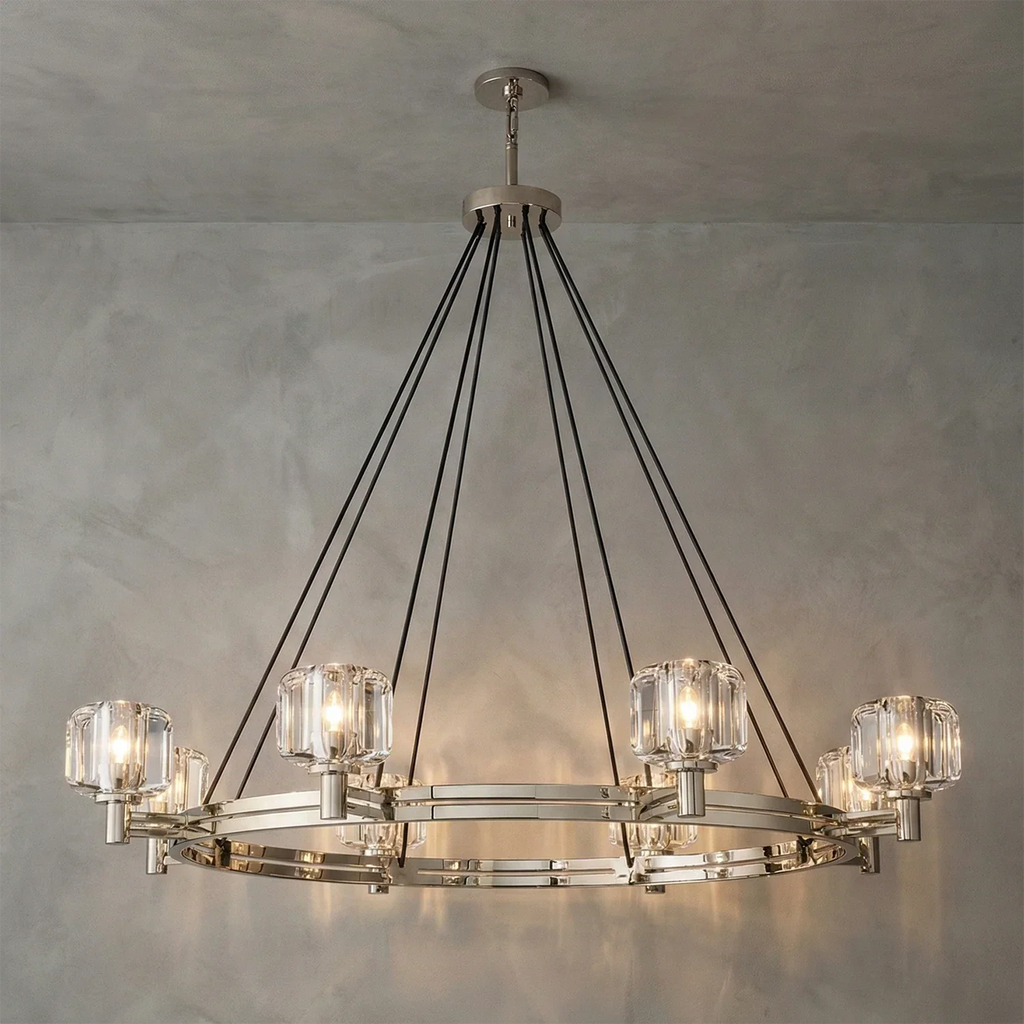 Demare Halo Crystal Ring Chandelier | wildoxy