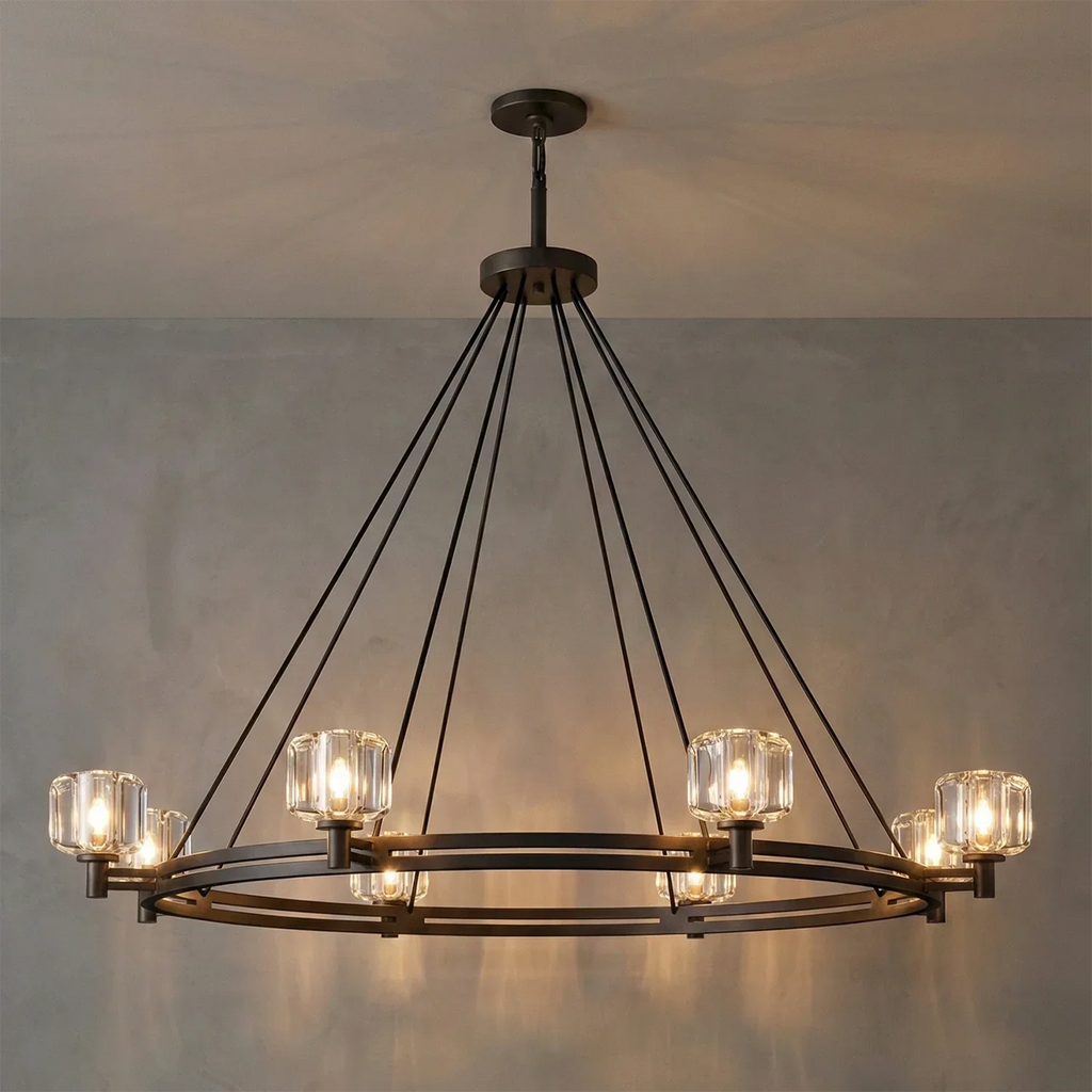 Demare Halo Crystal Ring Chandelier | wildoxy