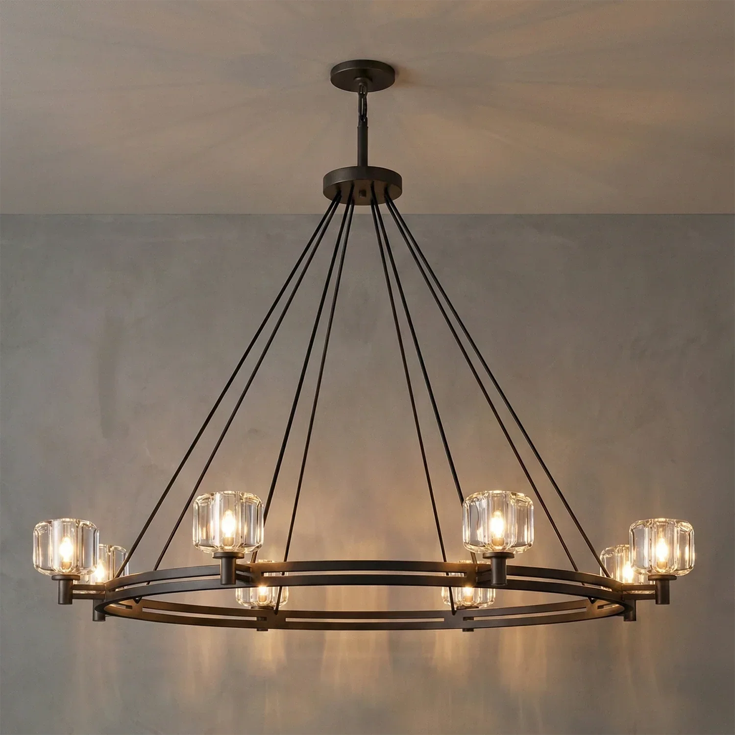 Demare Halo Crystal Ring Chandelier | wildoxy