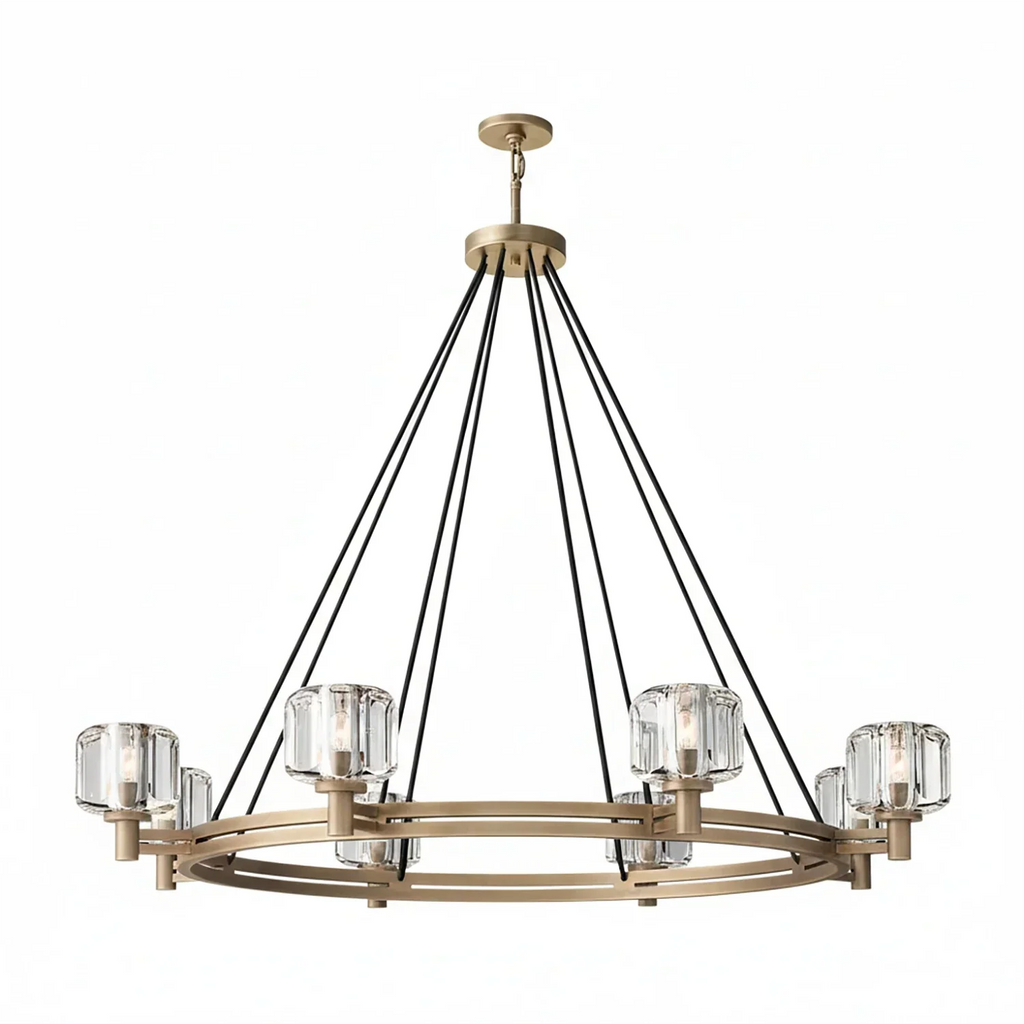 Demare Halo Crystal Ring Chandelier | wildoxy