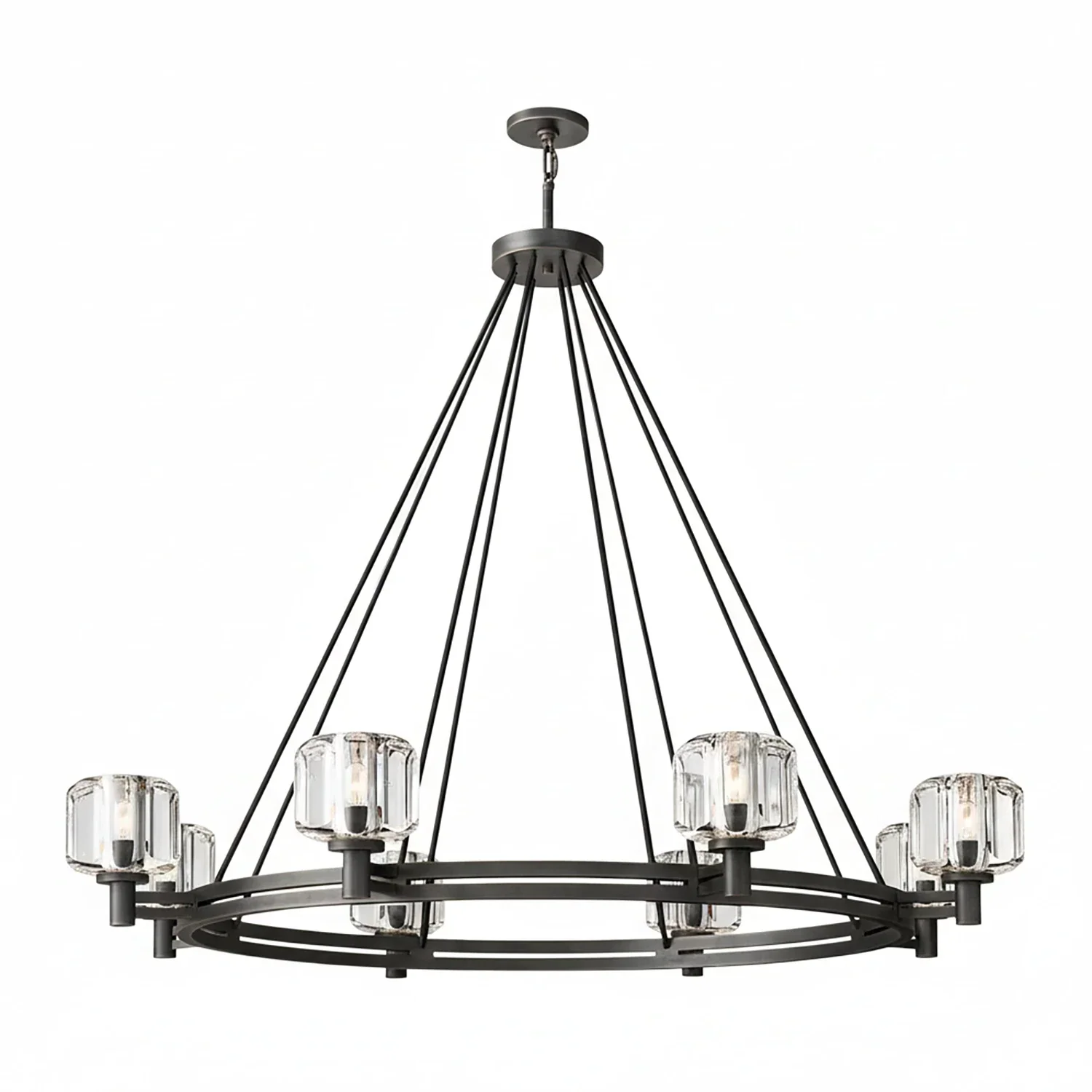 Demare Halo Crystal Ring Chandelier | wildoxy