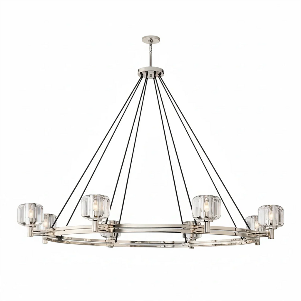 Demare Halo Crystal Ring Chandelier | wildoxy