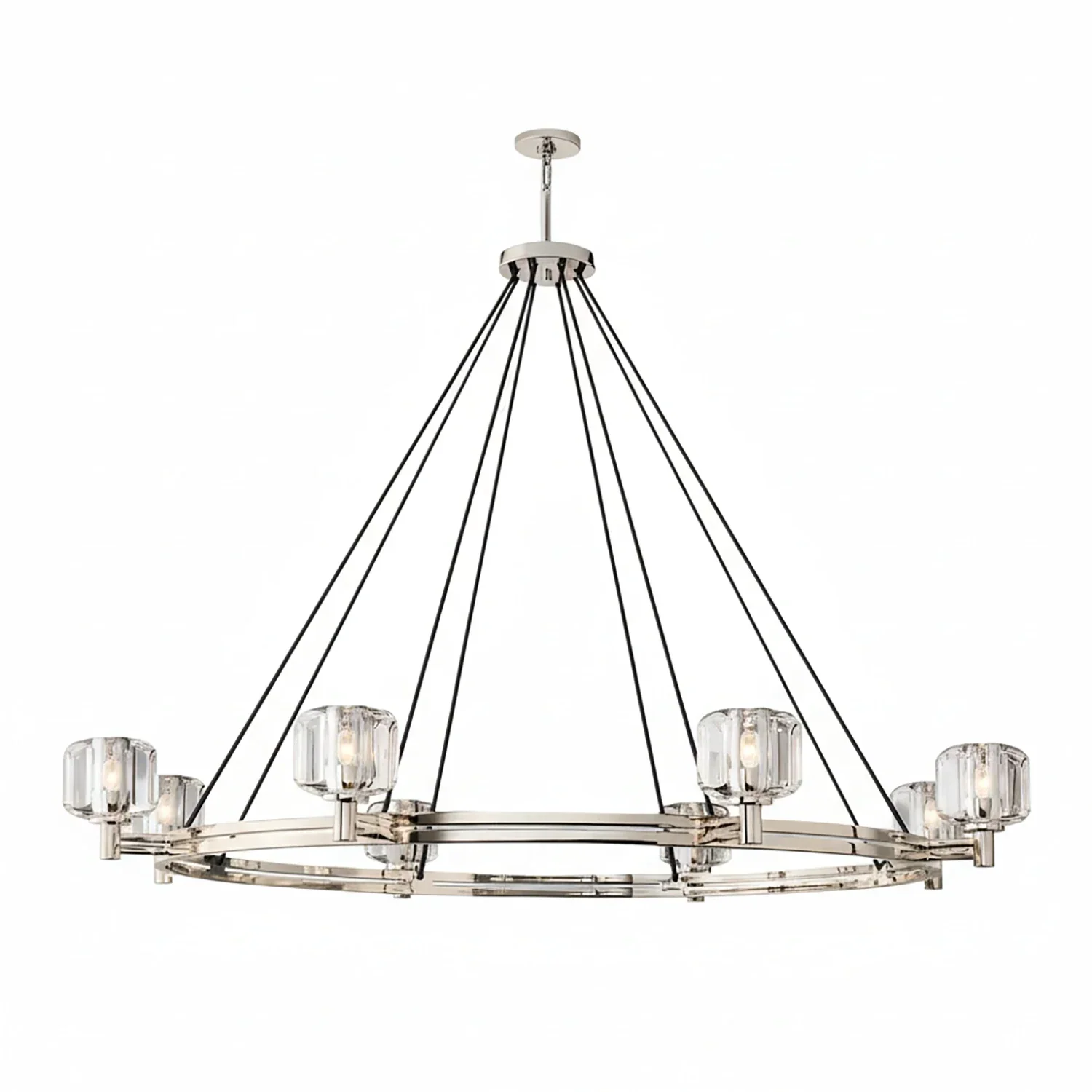 Demare Halo Crystal Ring Chandelier | wildoxy