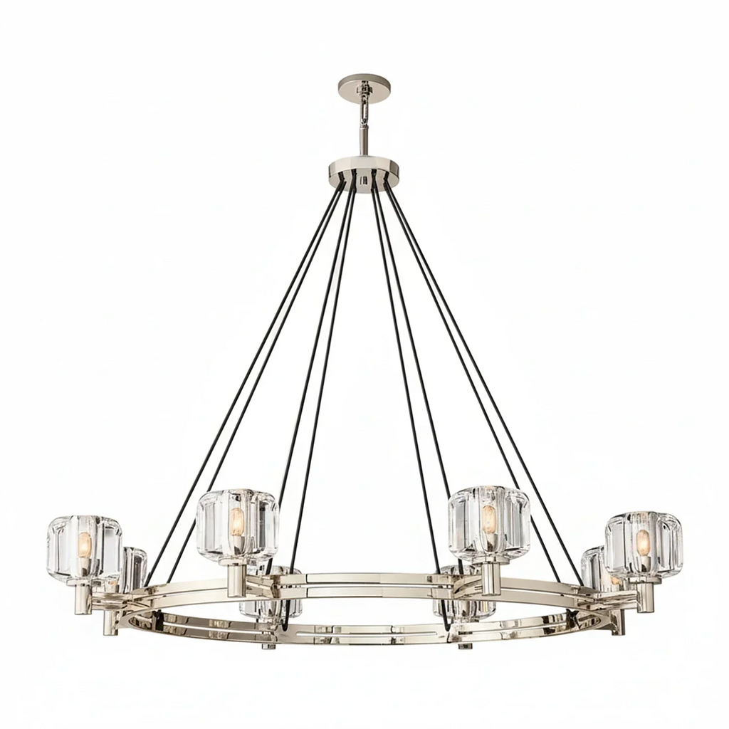 Demare Halo Crystal Ring Chandelier | wildoxy