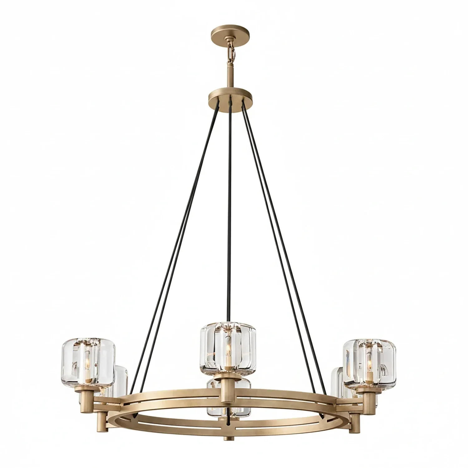 Demare Halo Crystal Ring Chandelier | wildoxy
