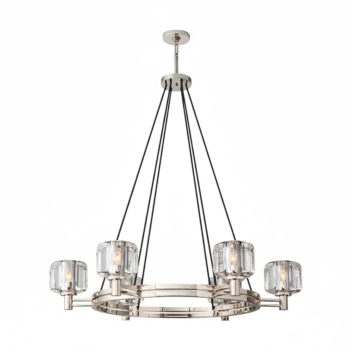 Demare Halo Crystal Ring Chandelier | wildoxy