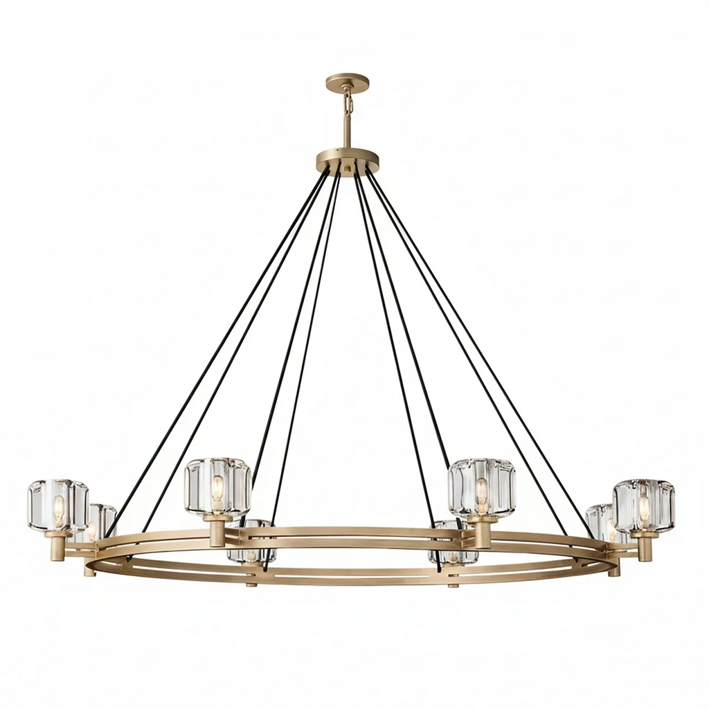 Demare Halo Crystal Ring Chandelier | wildoxy