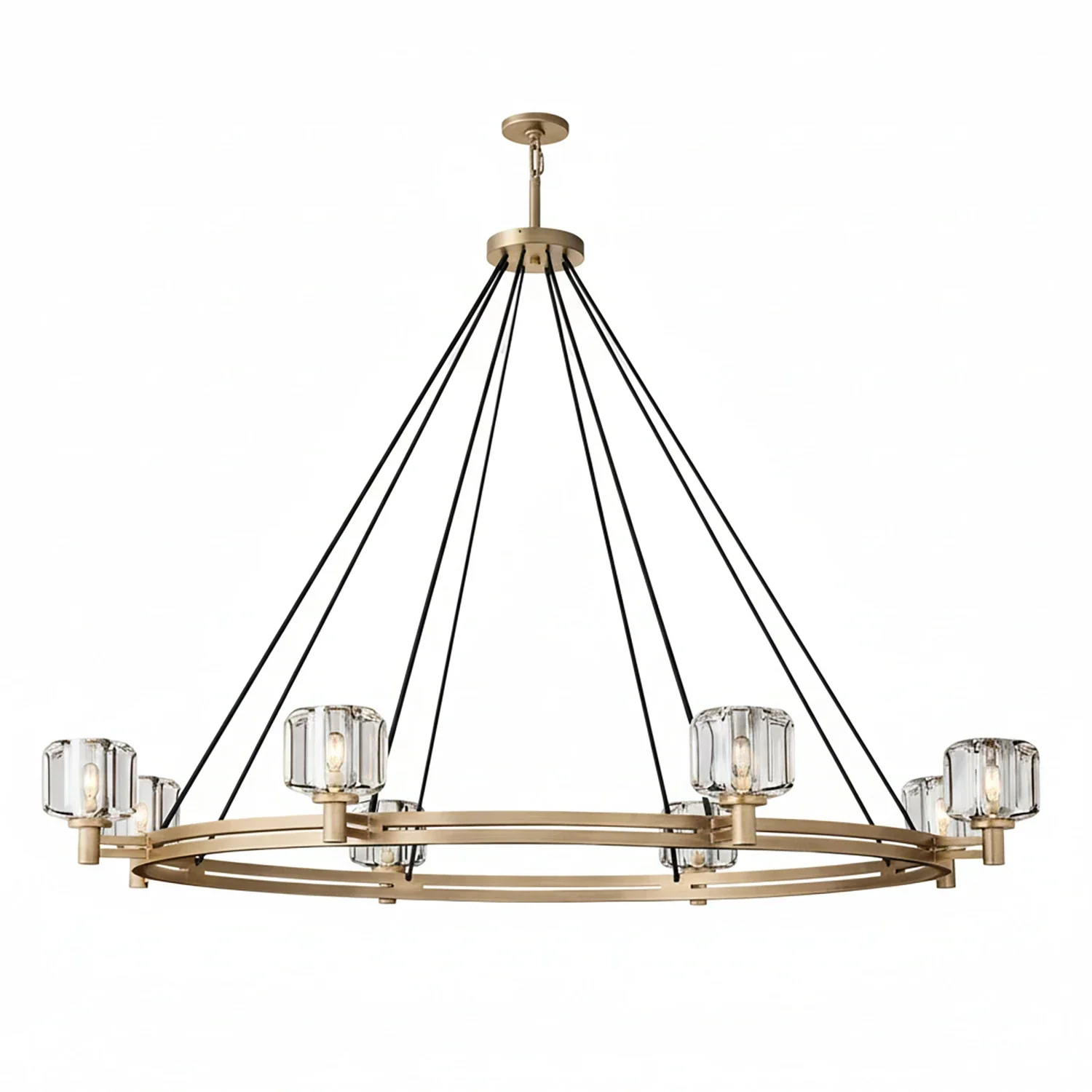 Demare Halo Crystal Ring Chandelier | wildoxy
