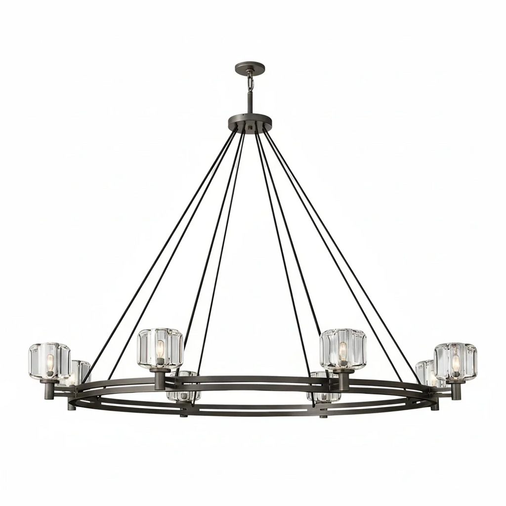Demare Halo Crystal Ring Chandelier | wildoxy