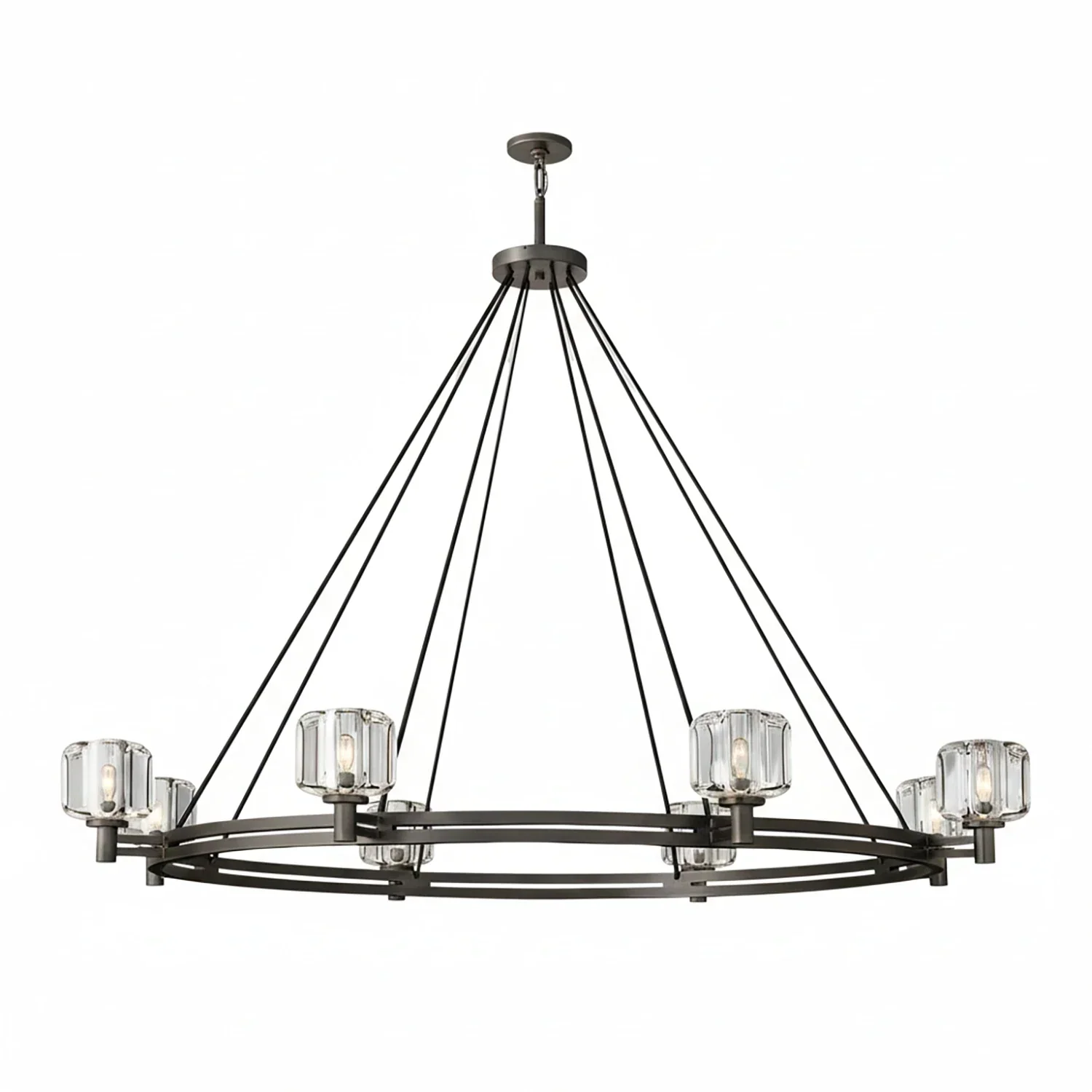 Demare Halo Crystal Ring Chandelier | wildoxy