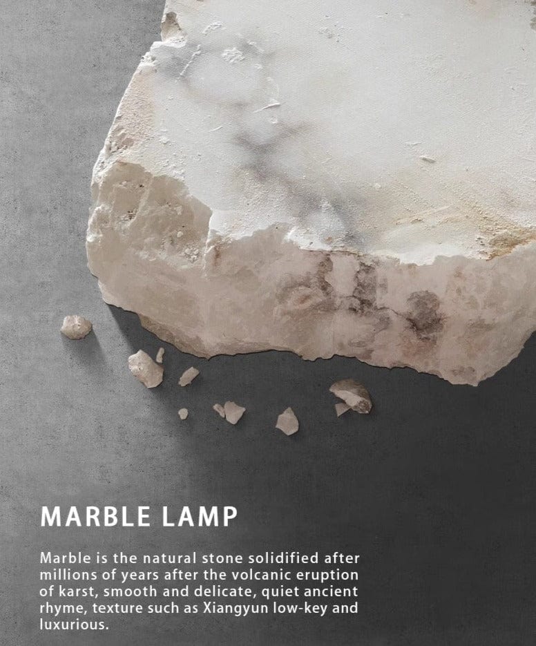 Nova Caelum Spanish Marble Paired Brass Pendant Light
