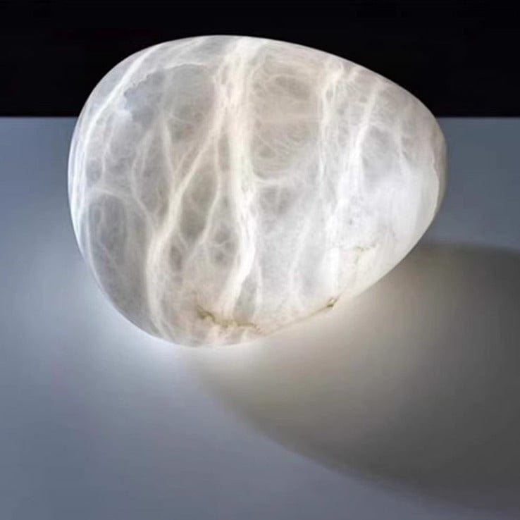 Nova Caelum Spanish Marble Paired Brass Pendant Light