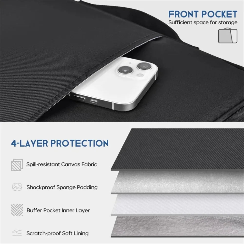 Husă de laptop impermeabilă și rezistentă la șocuri DeviceVault — protecție subțire și elegantă