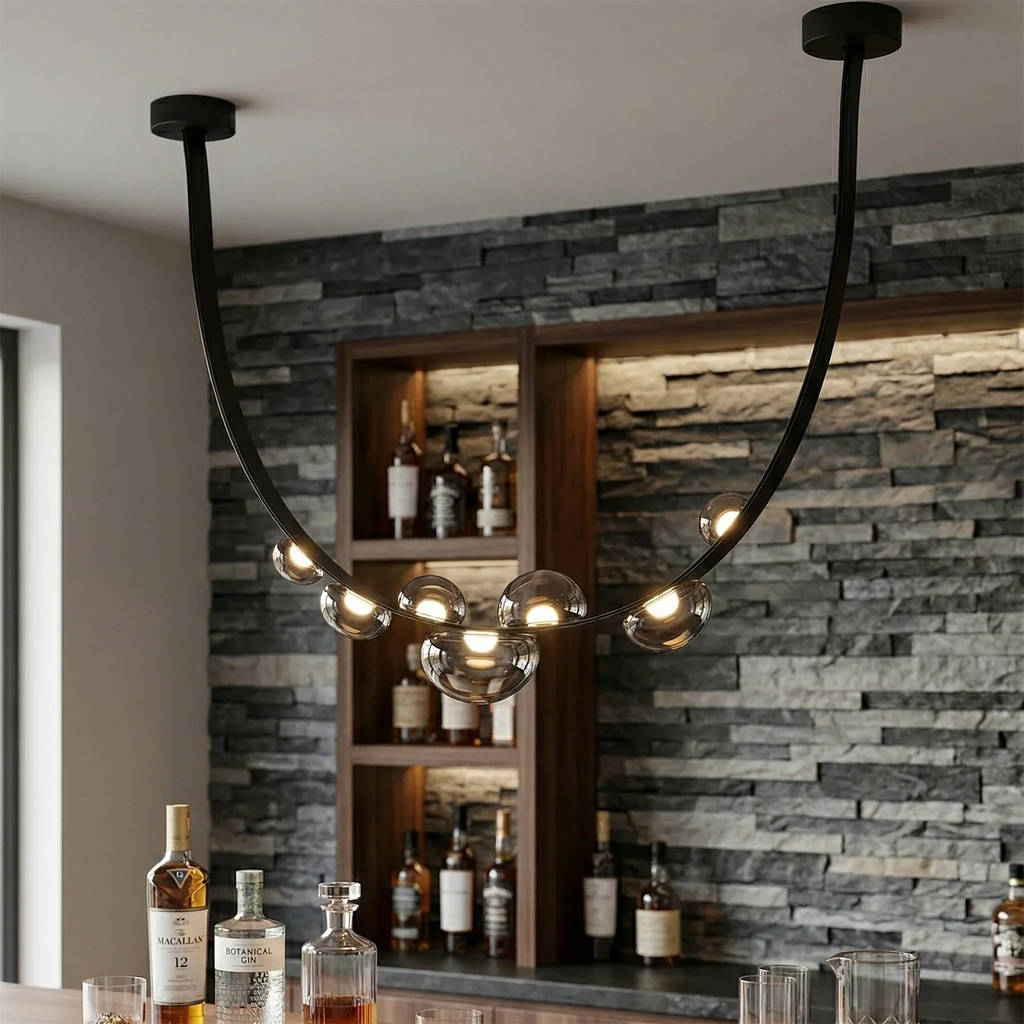 Dew Aura Leather-Strap Glass Pendant | wildoxy