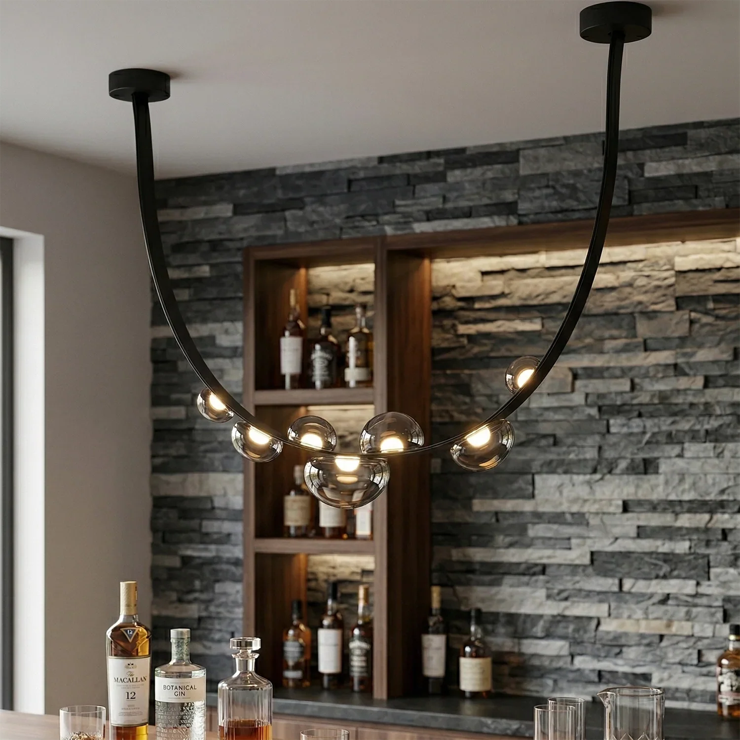 Dew Aura Leather-Strap Glass Pendant | wildoxy