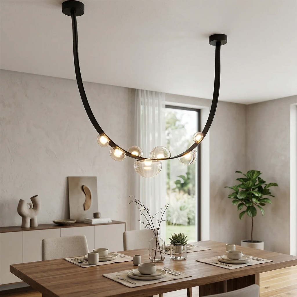 Dew Aura Leather-Strap Glass Pendant | wildoxy