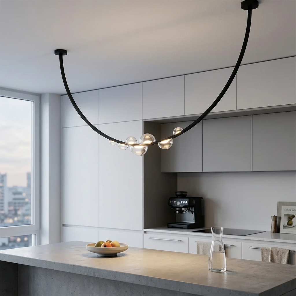 Dew Aura Leather-Strap Glass Pendant | wildoxy